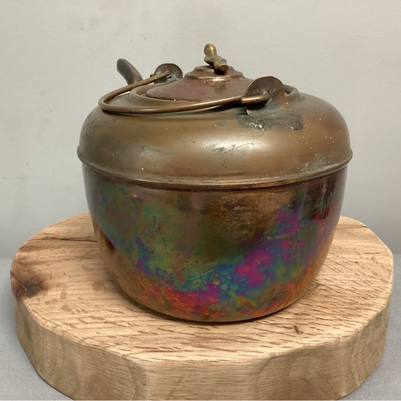 🟡 Vintage - ? Antique ? - Copper Tea Pot / Kettle - Unique / Rare & Beautiful - Picture 6 of 16